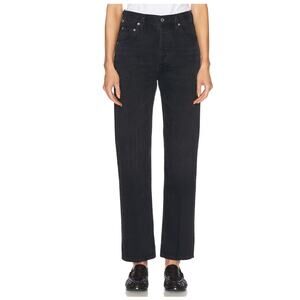 COH Citizens of Humanity Baretta Relaxed Straight Black Gray Denim Jeans Size 27